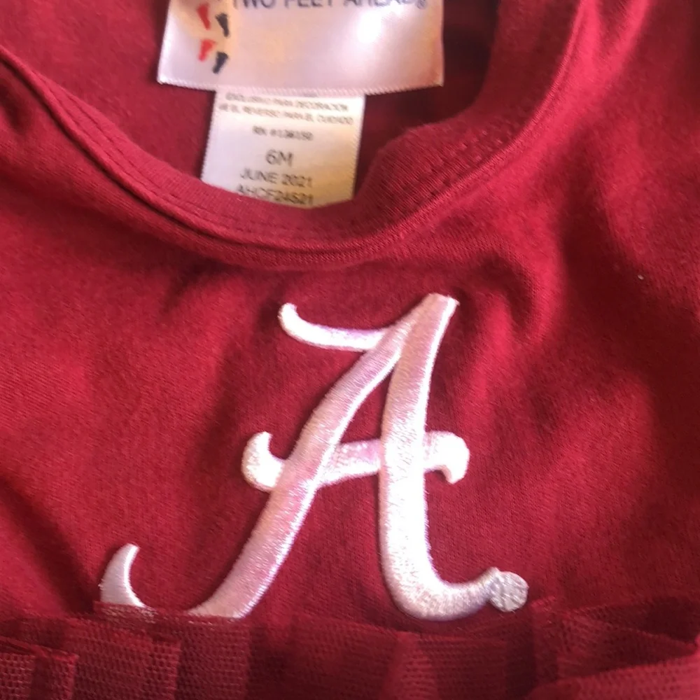 Girls one piece Alabama tutu outfit snap button
